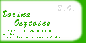 dorina osztoics business card